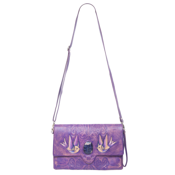 Lost Bird Clutch Antique Purple - Jodi Lee