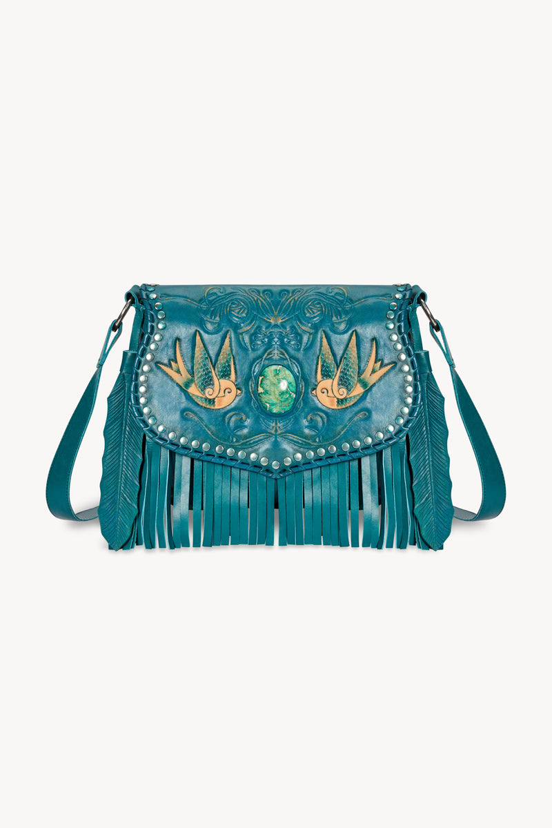 Lost Bird Inca Bag Antique Teal - Jodi Lee