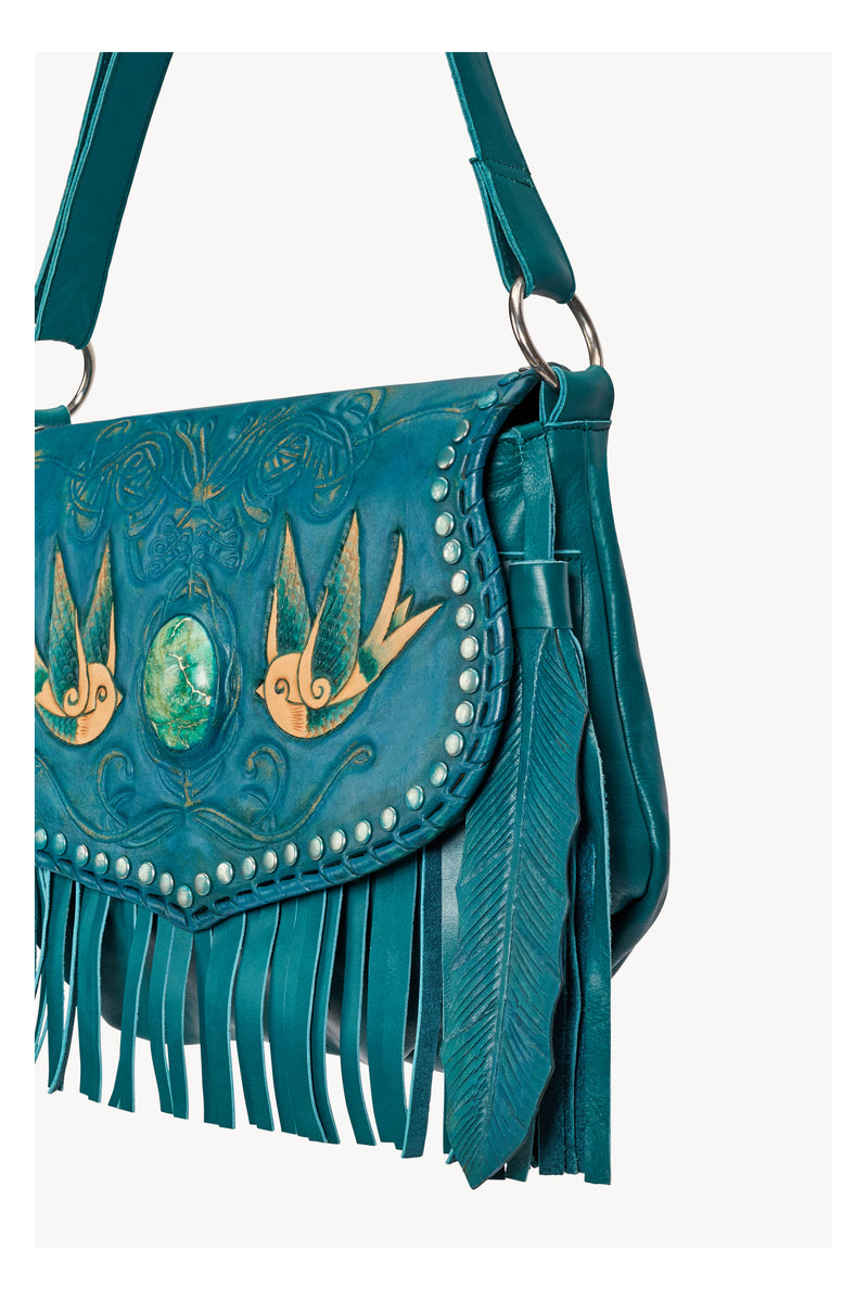 Lost Bird Inca Bag Antique Teal - Jodi Lee