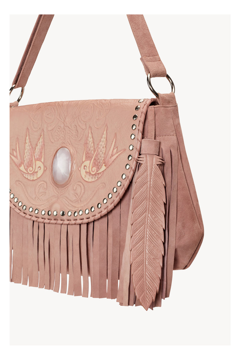 Lost Bird Stud Bag Dusty Pink - Jodi Lee