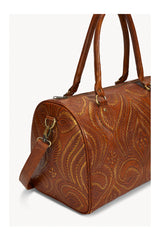 Mini King Lyrebird Bag Antique Medium Brown/Gold - Jodi Lee