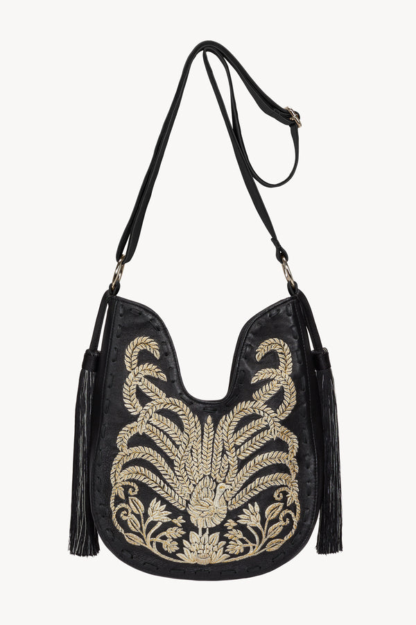 Mini Lyrebird Tassel Bag Black - Jodi Lee