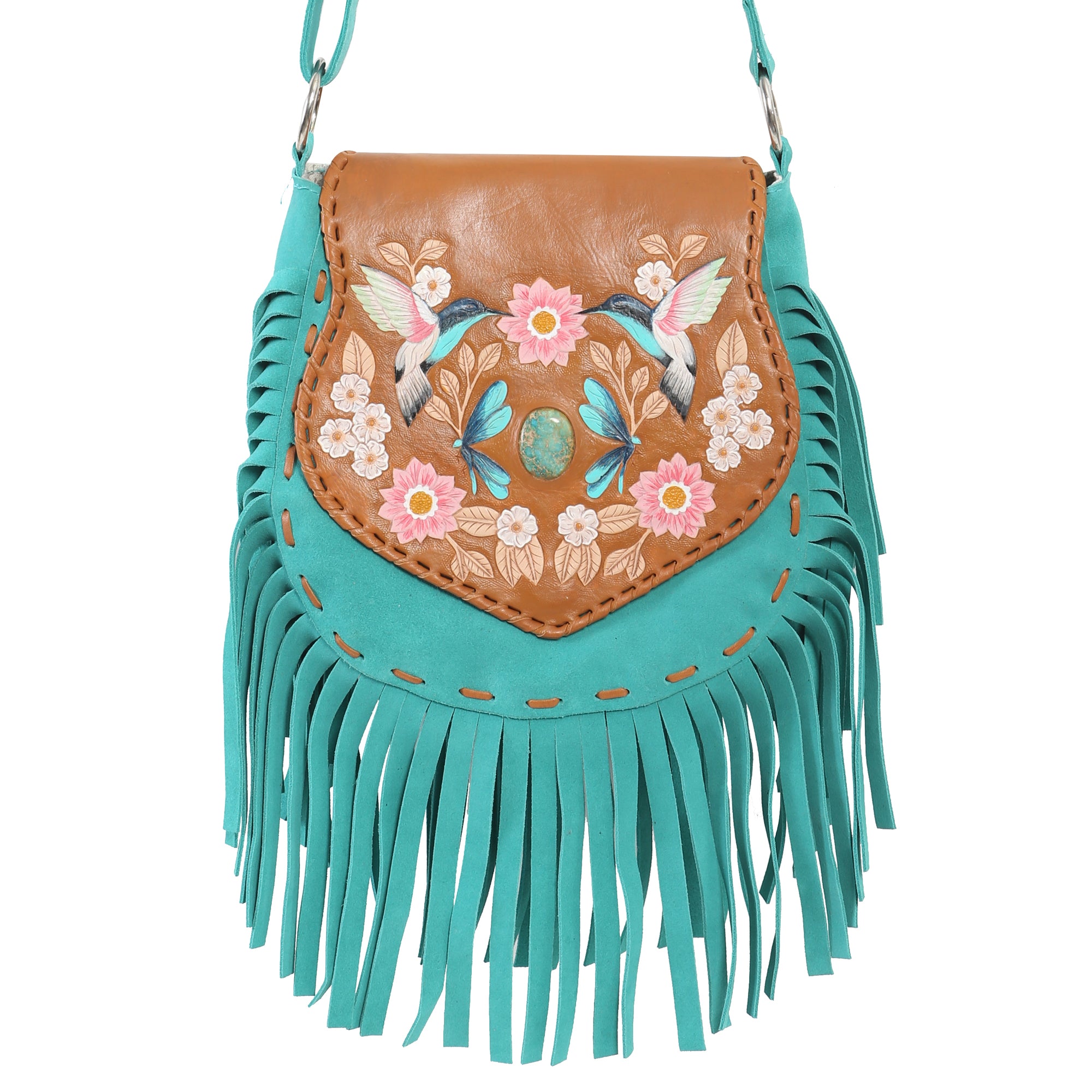 Princess Hummingbird Bag Antique Dark Tan/Dark Seafoam – Jodi Lee